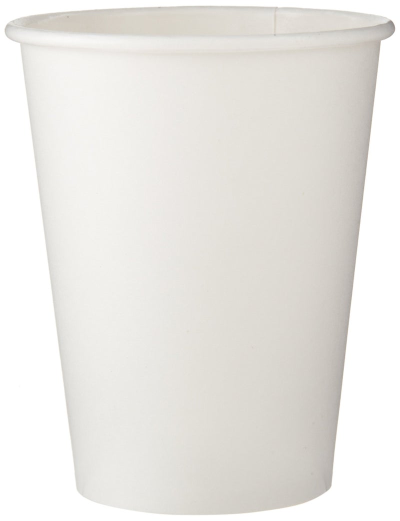 Georgia-Pacific Dixie 8 oz. Paper Hot Coffee Cup by GP PRO (Georgia-Pacific), White, 2338W, 1,000 Count (50 Cups Per Sleeve, 20 Sleeves Per Case) - Image 1